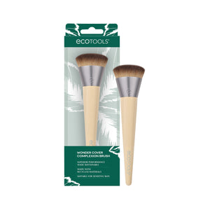 Wonder Cover complexion brush set with two beige-handled brushes in retail packaging