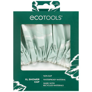 ECOTOOLS XL shower cap in box with front window and mint cap