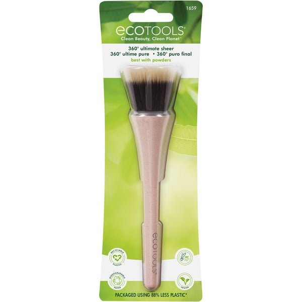 ecotools 360 ultimate sheer foundation brush in retail blister package