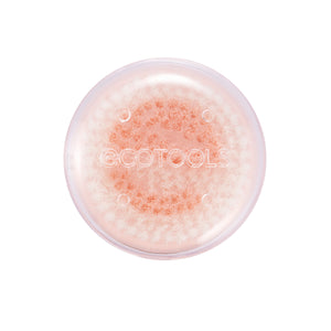 Pink deep cleansing facial brush head with short bristles